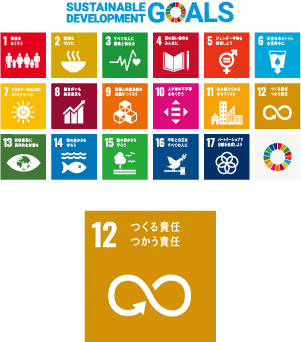 図:SDGs（Sustainable Development Goals）　12「つくる責任　つかう責任」