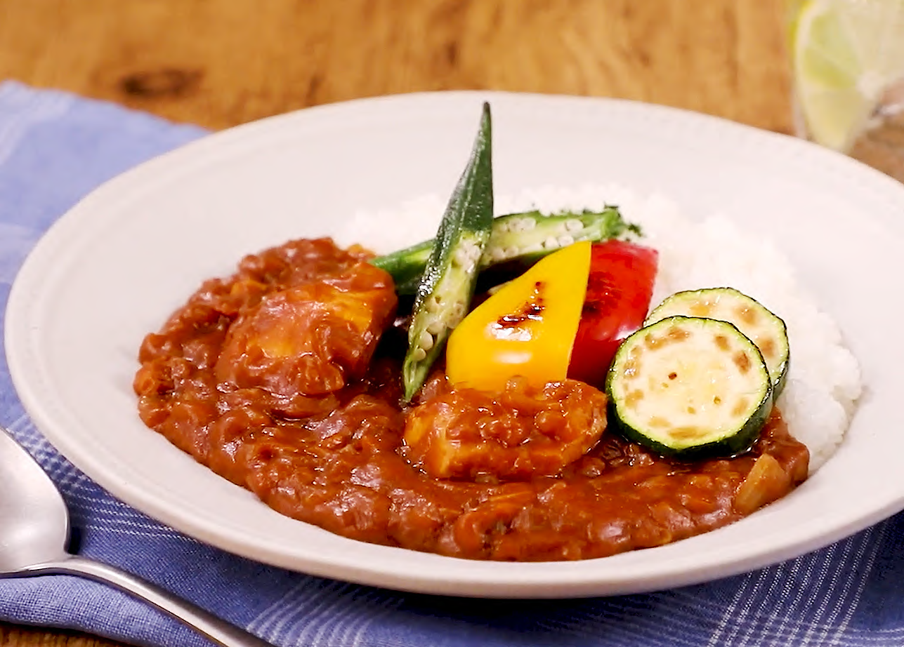 ⦅動画⦆夏野菜のチキンカレー