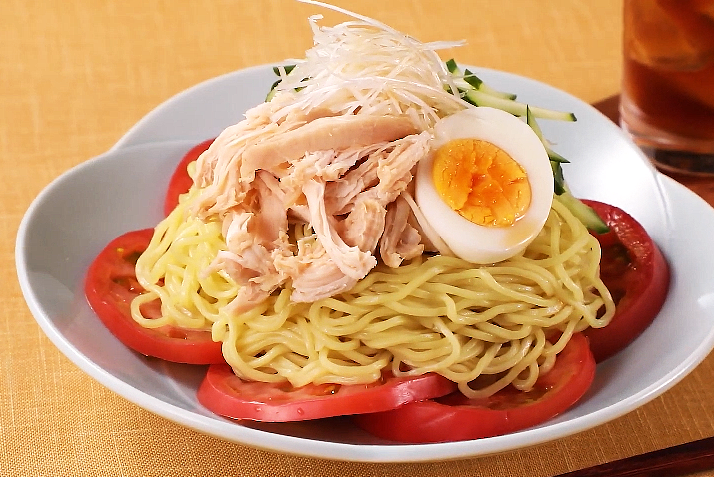 ⦅動画⦆サラダチキンたまり醤油の和風和え麺