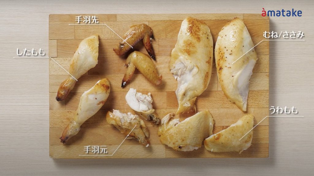 サムネイル:《動画》赤鶏ローストチキンの切り分け方